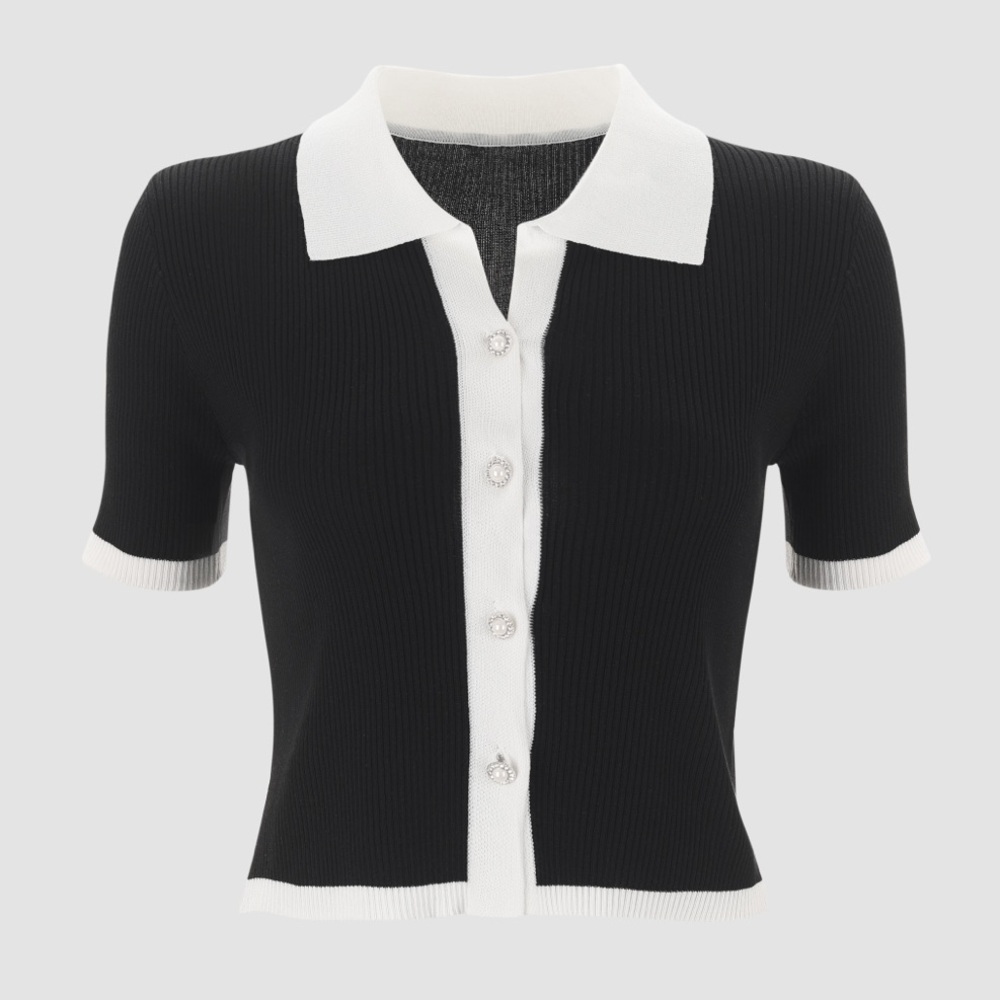 Small Black Basic Cider Cardigan